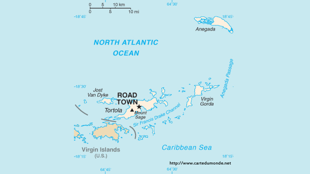 Kaart BVI