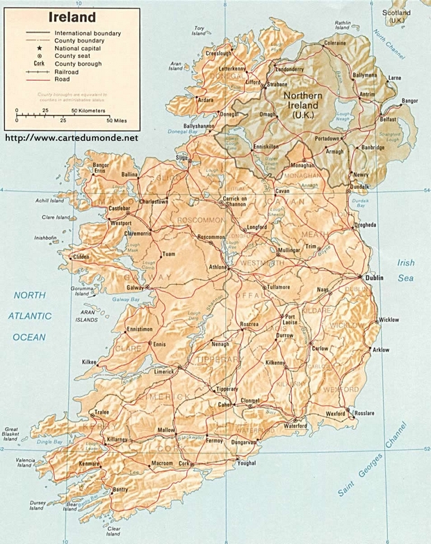 Kaart Ierland