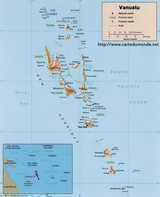 Kaart Vanuatu